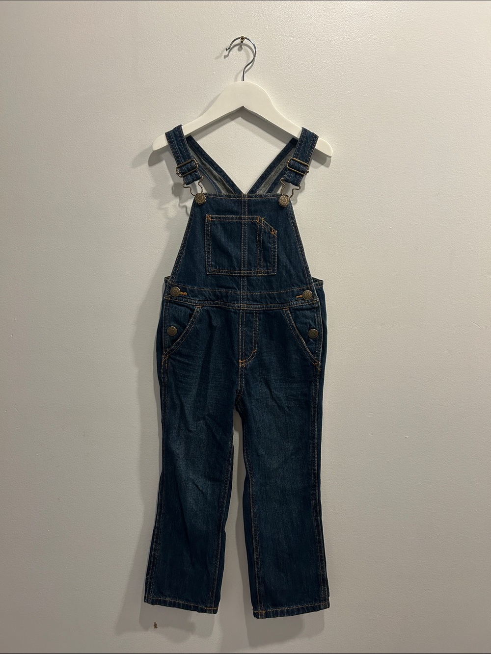 Old Navy Dark Blue Denim Kids Overalls Long 4T
